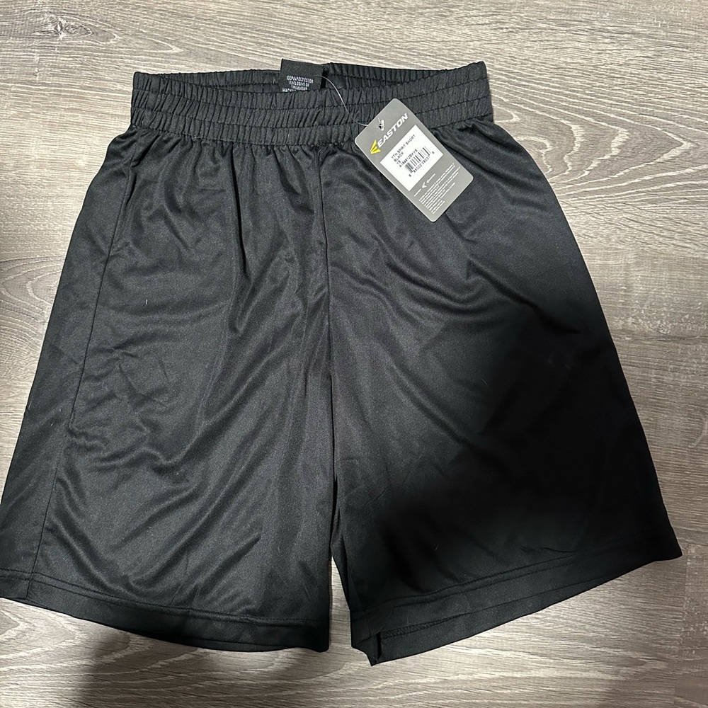 Black Athletic Boys Shorts